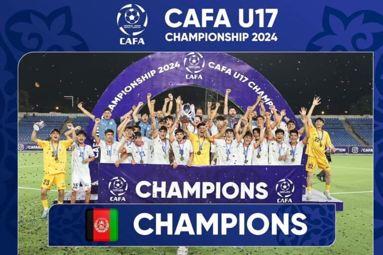 اشرف غني:په کافا سیالیو کې د فوټبال ۱۷ کلنې لوبډلې ته ددې سیالیو د اتلولۍ ګټلو مبارکي وایم