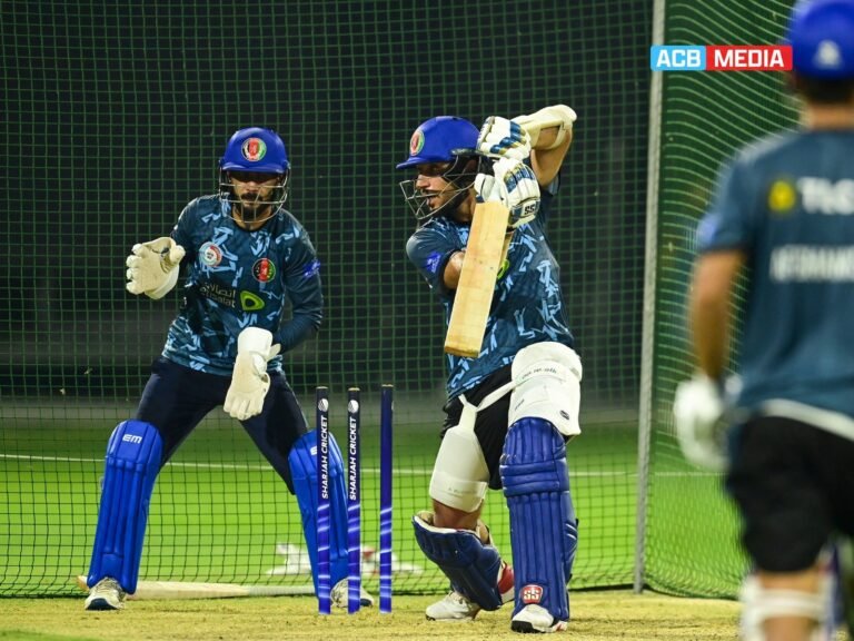 کرکټ بورډ:افغان لوبډلې د راتلونکې سیالۍ لپاره خپل تمرینات ترسره کړل