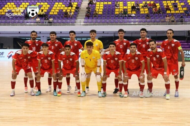 د افغانستان فوټسال لوبډله؛د نړۍ وال جام سیالیو کې له پارګوای سره لوبه کوي