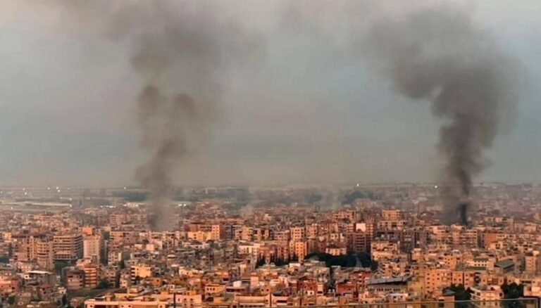 د بیروت په جنوب کې؛اسرائیلو یو وار بیا ګڼې حملې کړې