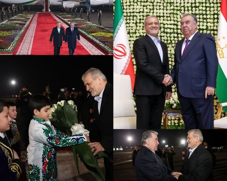 د ایران او تاجکستان اړیکې؛ولسمشر پزشکیان د دوه اړخیزو همکاریو د دوام په موخه دوشنبې ته رسیدلی