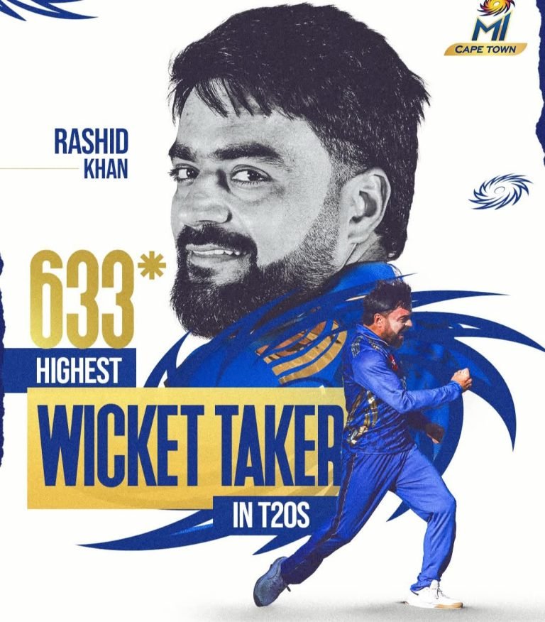 راشد خان؛په شل اوریزو لوبو کې د نړۍ د تکړه بالر ریکارډ خپل کړ