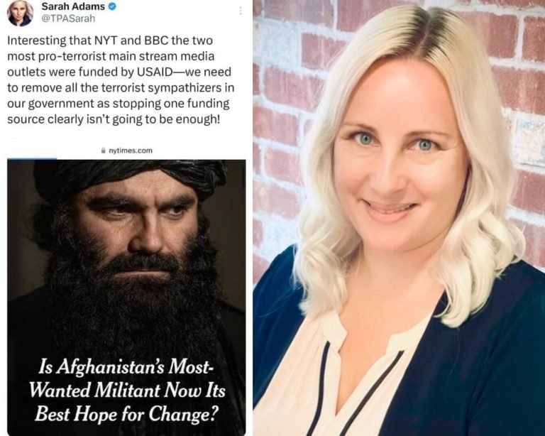 سارا ادم د طالبانو حکومت ته په اشارې؛بي‌بي‌سي د تروریستانو ملاتړې رسنۍ ده