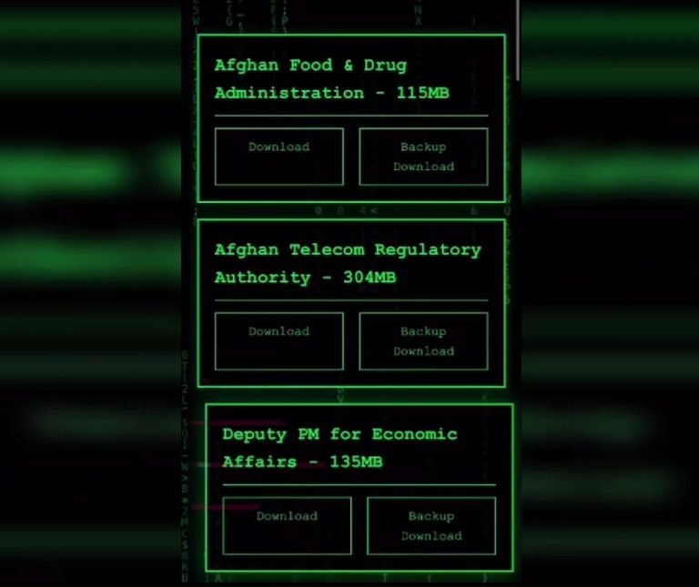 د طالب لیکس په نوم؛د هیکرانو یوې ډلې د طالبانو حکومت د ۲۱ ویبسایټونو معلومات رسنیز کړې