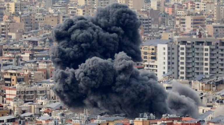 اسرائیل؛حزب‌الله پر ضد د اوربند له ماتېدو وروسته خپله لومړنۍ لویه هوایي حمله بیروت کې ترسره کړه