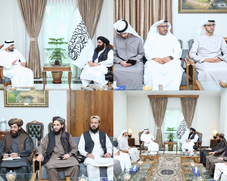 امیرخان متقي؛د افغانستان لپاره د متحده عربي اماراتو له ځانګړي استازي سره په یو شمېر موضوعاتو خبرې کړې