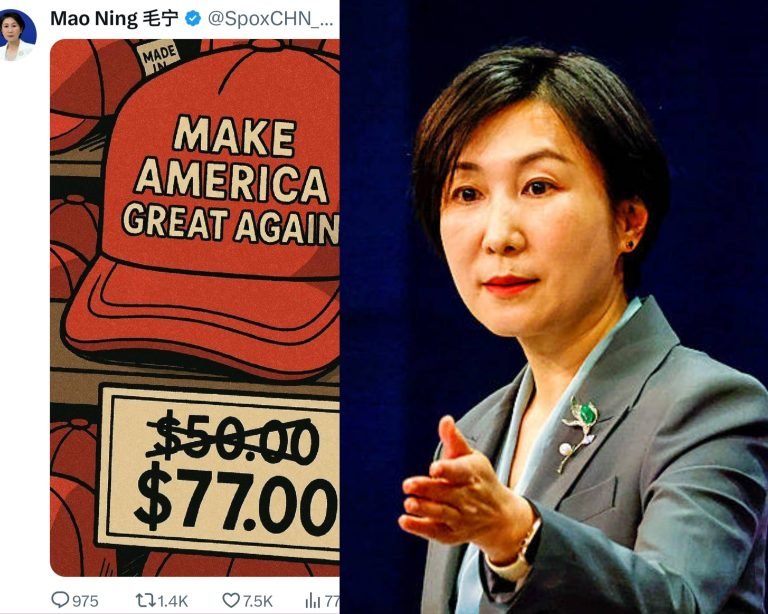 پر ټرمپ د چین طنز؛خولۍ دې هم چینایي پر سر کړې