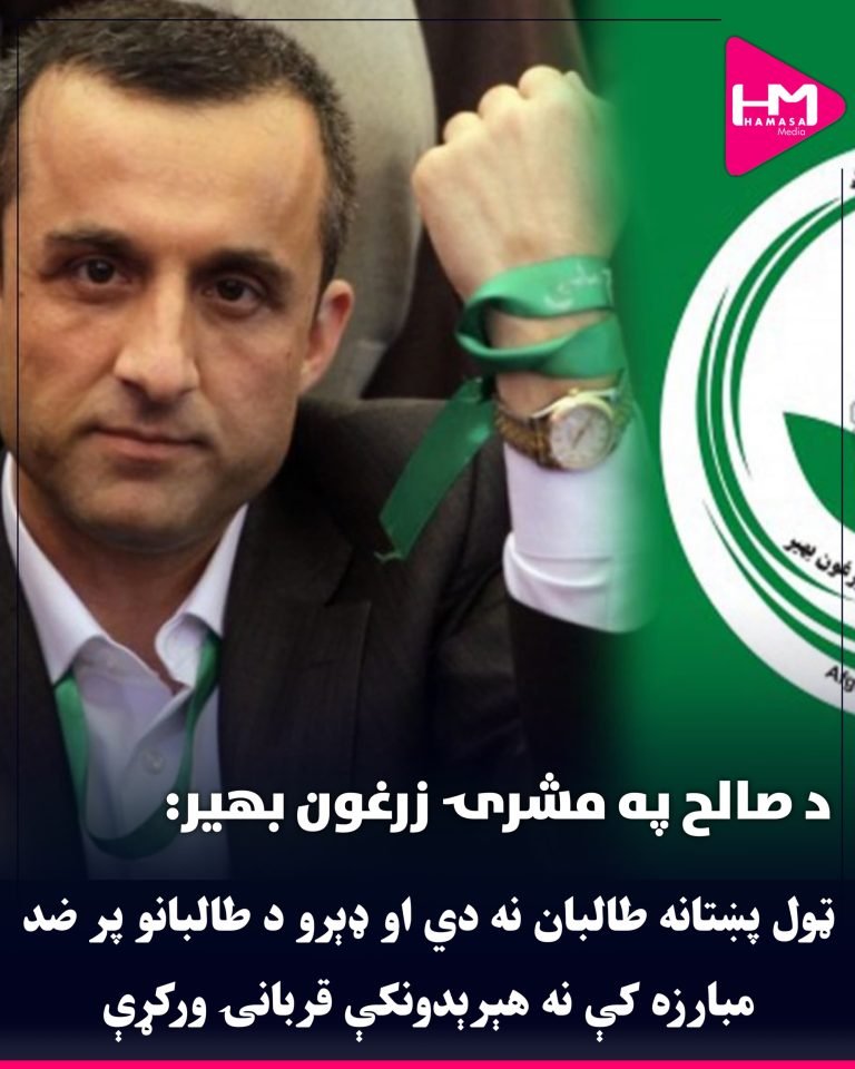 د صالح په مشرۍ زرغون بهیر:ټول پښتانه طالبان نه دي او ډېرو د طالبانو پر ضد مبارزه کې نه هېرېدونکې قربانۍ ورکړې