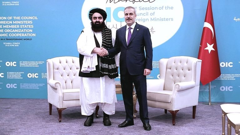 امیرخان متقي؛د ترکیې له بهرنیو چارو وزیر سره کتلي