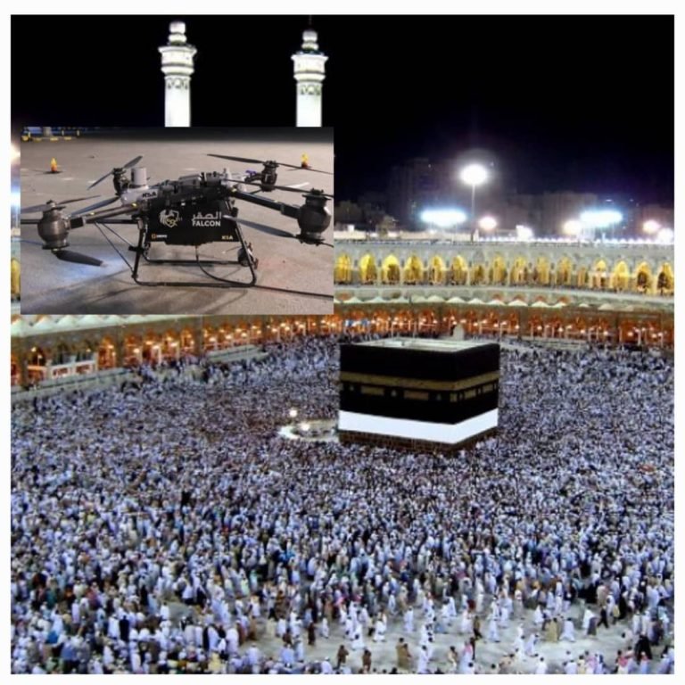 سعودي عربستان؛د لومړي ځل لپاره د حج مراسمو کې د اور وژنې لپاره پر مصنوعي ځیرکتیا سمباله الوتکه کاروي