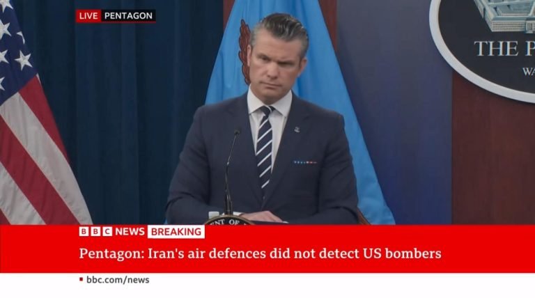 د امریکا دفاع وزیر:امریکایي جنګي الوتکو د ایران اټومي تاسیسات په بشپړ ډول له منځه وړي