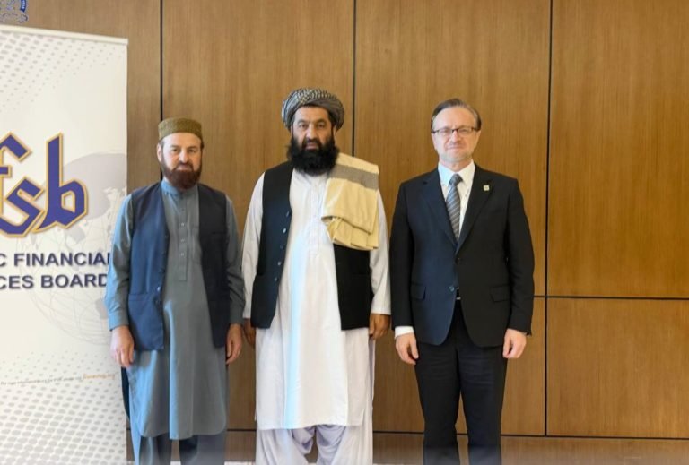د افغانستان بانک:نور احمد اغا د اسلامي مالي بورډ له مشر سره د شریعت‌محور بانکي خدماتو پر پراخولو خبرې کړي