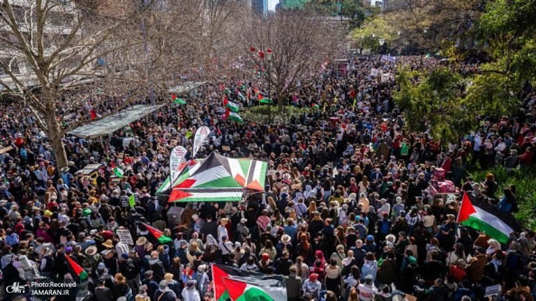 اسټرالیا کې؛د فلسطین په ملاتړ پراخ لاریونونه ترسره شوي