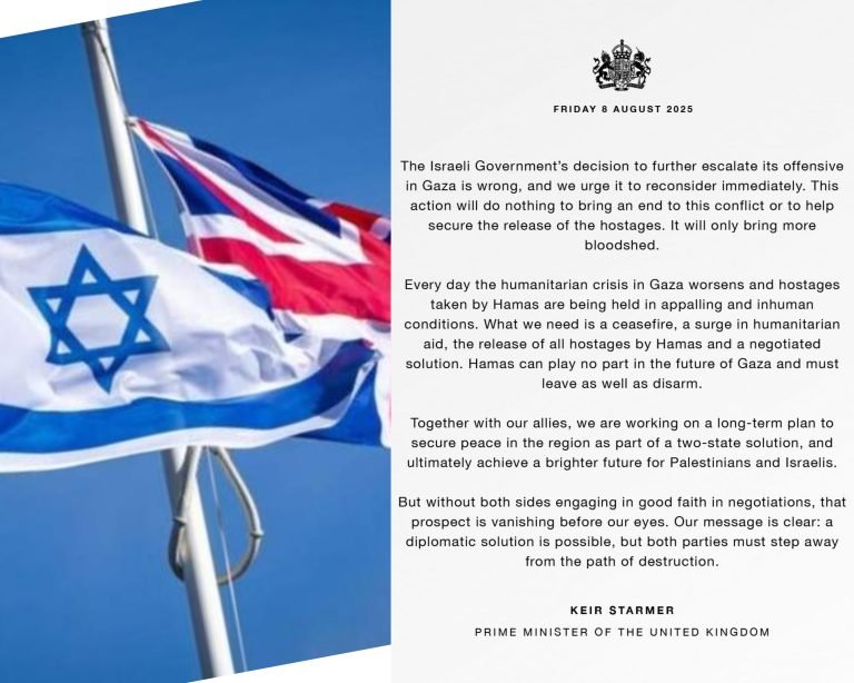 بیړنی خبر: د غزې د نیولو په اړه د نتنیاهو پلان او د بریتانیا غبرګون