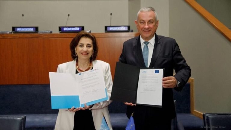 ملګرو ملتونو او اروپايي ټولنې؛د افغان ښځو د ملاتړ لپاره نوی تړون لاسلیک کړ