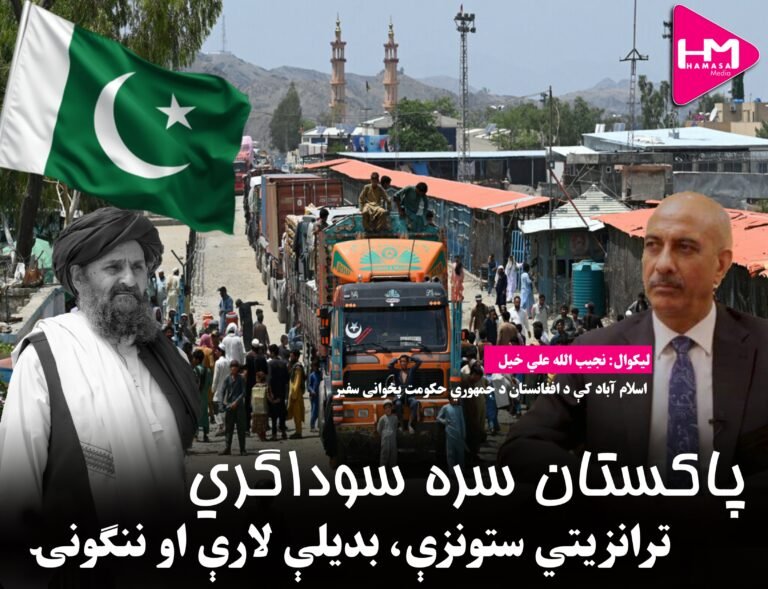 پاکستان سره سوداګري- ترانزیتي ستونزې،بدیلې لارې او ننګونې