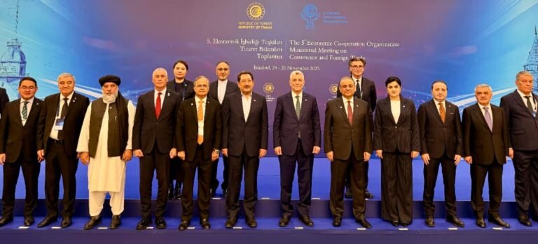 نورالدین عزیزي د ECO غونډه کې:افغانستان د سوداګرۍ او ترانزیټ په پروژو کې فعال ګډون ته چمتو دی