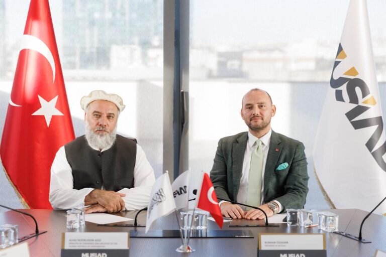 نورالدین عزیزي؛د ترکیې د خپلواکه صنعتکارانو او سوداګرو ټولنې ته په افغانستان کې د پانګونې د ملاتړ ډاډ ورکړی