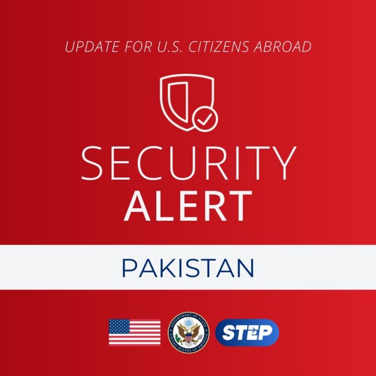 د امریکا د بهرنیو چارو وزارت:پاکستان کې خپلو اتباعو ته د احتیاطي تدابیرو سپارښتنه وکړه