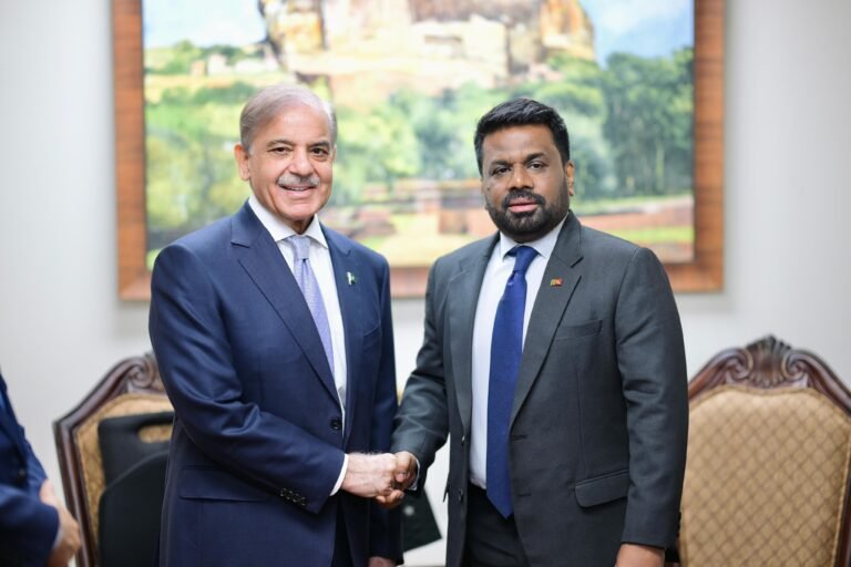 د پاکستان حکومت:د سریلنکا ولسمشر شهباز شریف ته د هند–سریلنکا د کرکټ لوبې د ګډون بلنه ورکړې