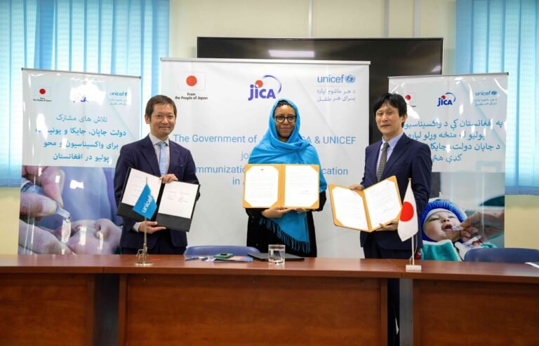 جاپان؛یونیسف سره افغانستان کې د پولیو د له منځه وړلو لپاره ۶.۳ میلیونه ډالره مرسته وکړه