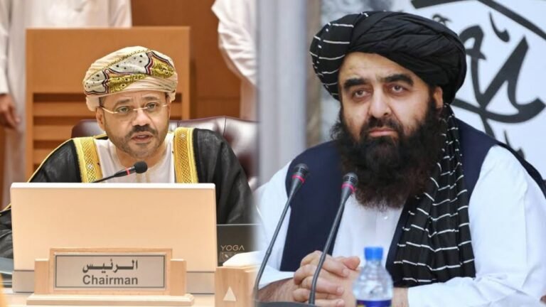 امیرخان متقي؛د عمان د بهرنیو چارو له وزیر سره د سیمې پر وروستیو تحولاتو خبرې کړې