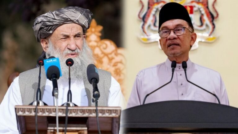 د طالبانو حکومت رییس الوزراء؛د مالیزیا صدراعظم سره د افغانستان ـ پاکستان په روان تاوتریخوالي خبرې کړې