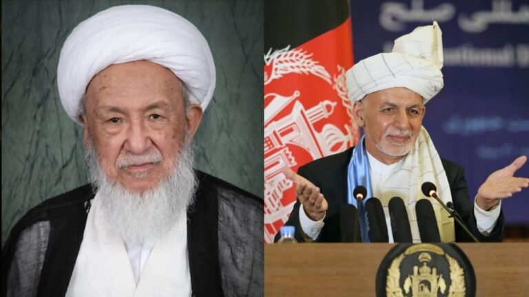 اشرف غني:آیت‌الله شیخ محمد اسحاق فیاض د شیعه نړۍ مخکښ دیني مرجع و