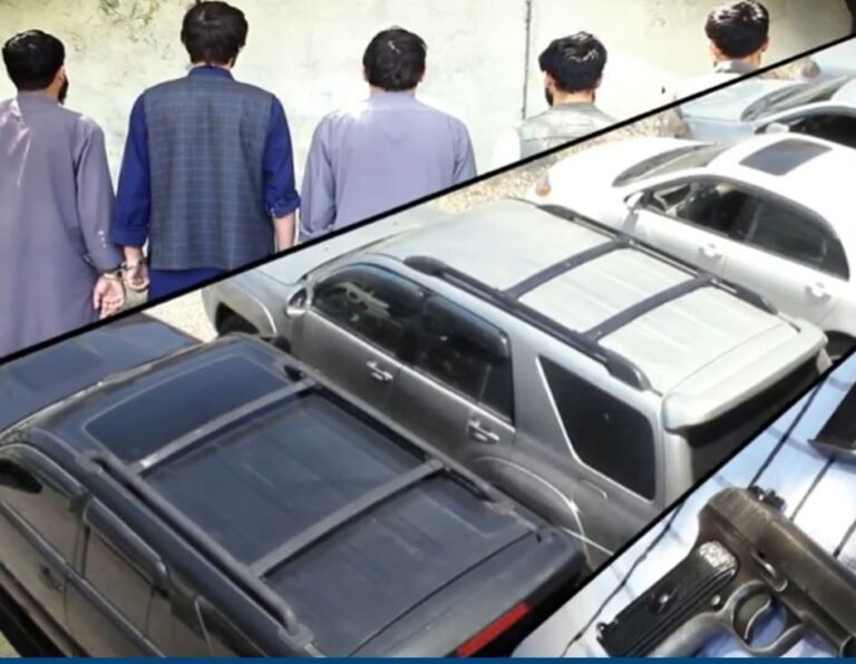 بازداشت شش تن در پیوند به سرقت موترها در کابل  و کشف ۱۰ عراده موتر از نزد آنان