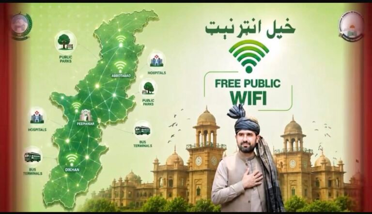 خیبر پښتونخوا کې؛په عامه ځایونو کې وړیا انټرنېټ فعال شو